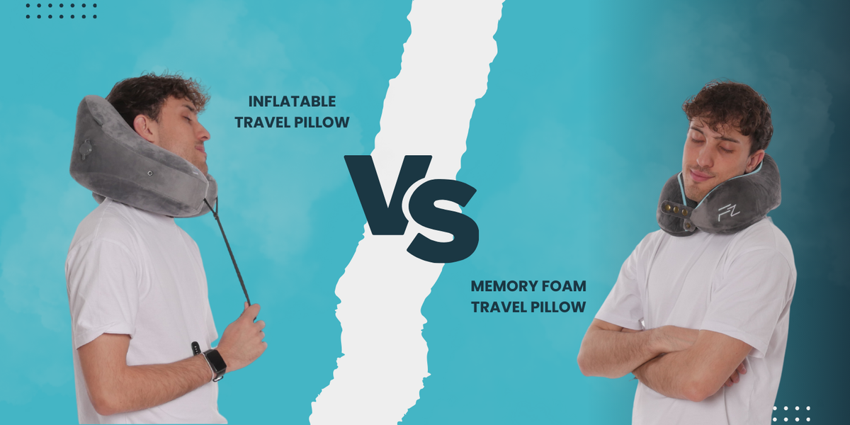 Inflatable vs. Memory Foam Travel Pillow: Which is right for you? FLOWZOOM