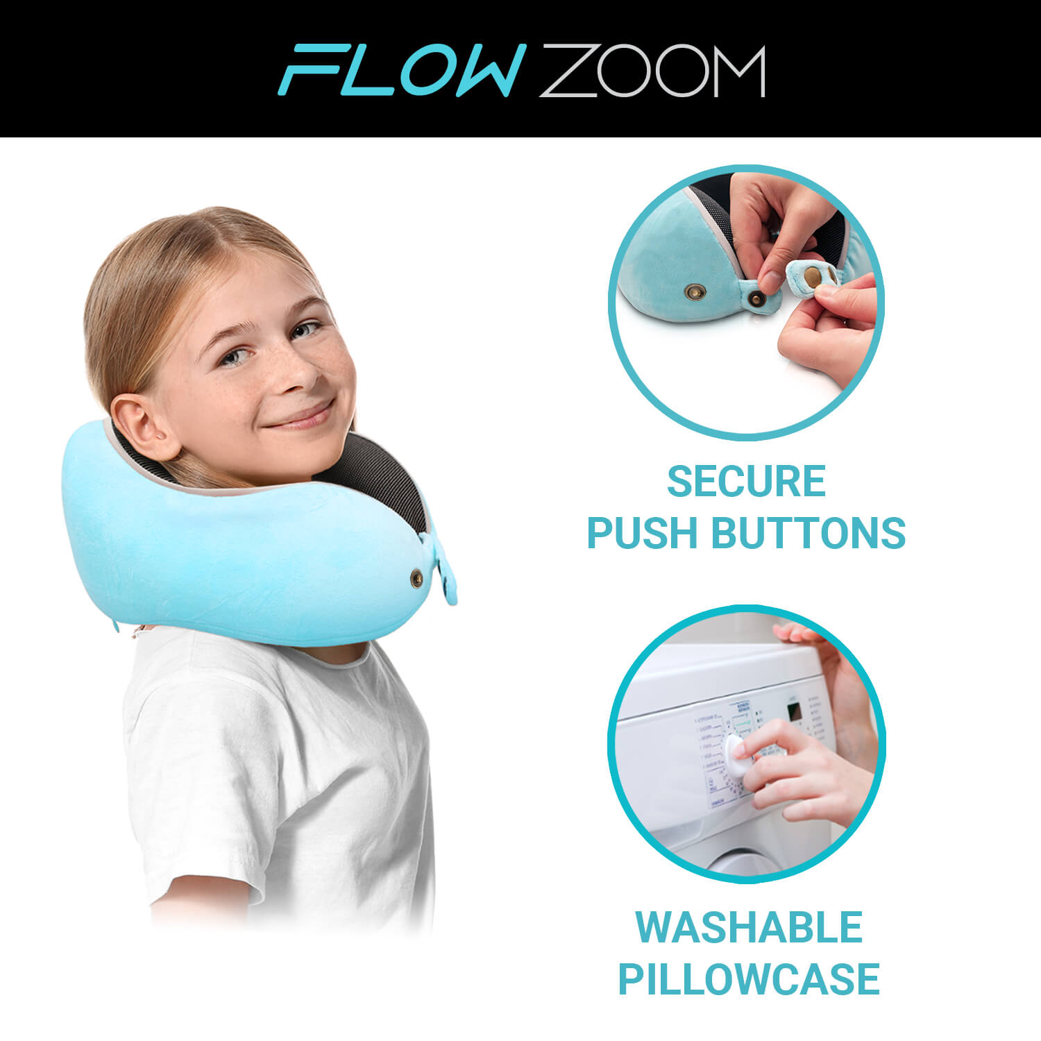 COMFY Kids Pillow FLOWZOOM
